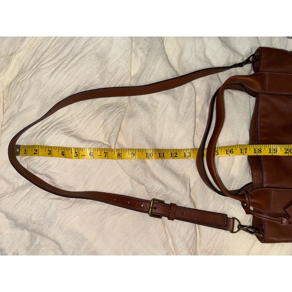 Fossil Emmerson crossbody shoulder handbag brown leather with handles - Picture 11 of 11